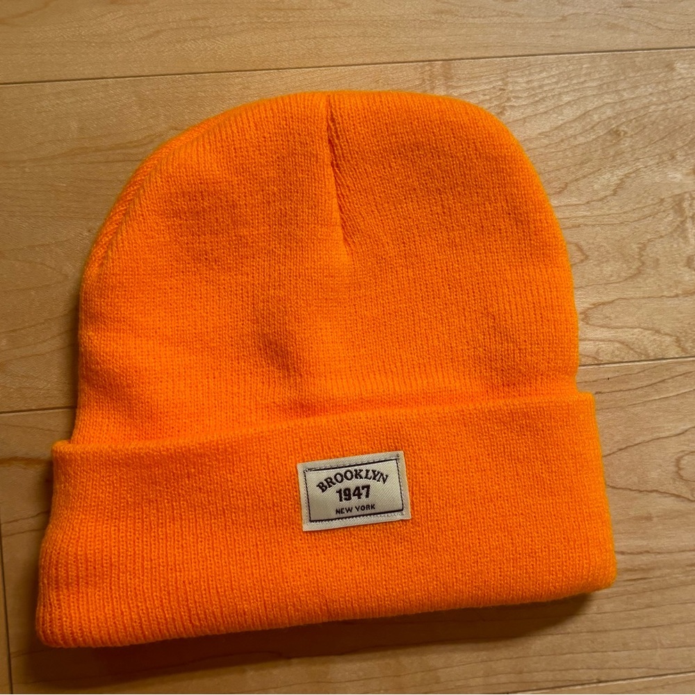 orange beanie